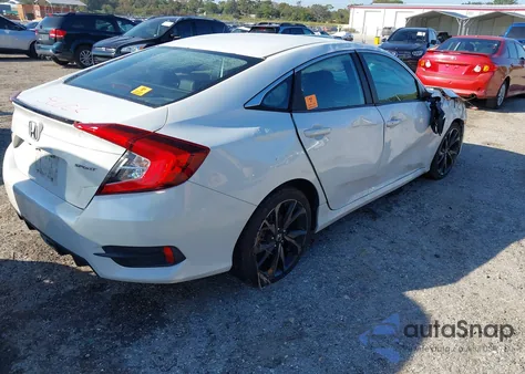 2019 Honda Civic Sport из США, поврежденный, VIN 19XFC2E86KE046017